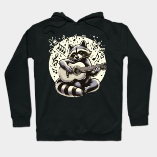 Melodic Raccoon Serenade Hoodie